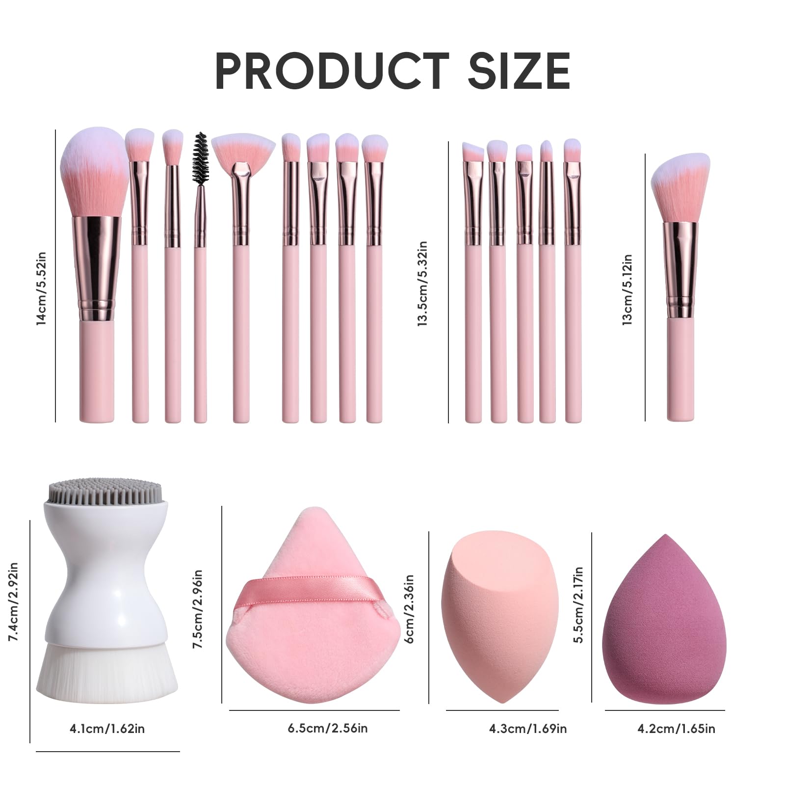 JPNK face clean brush set helps maintain hygiene between uses.