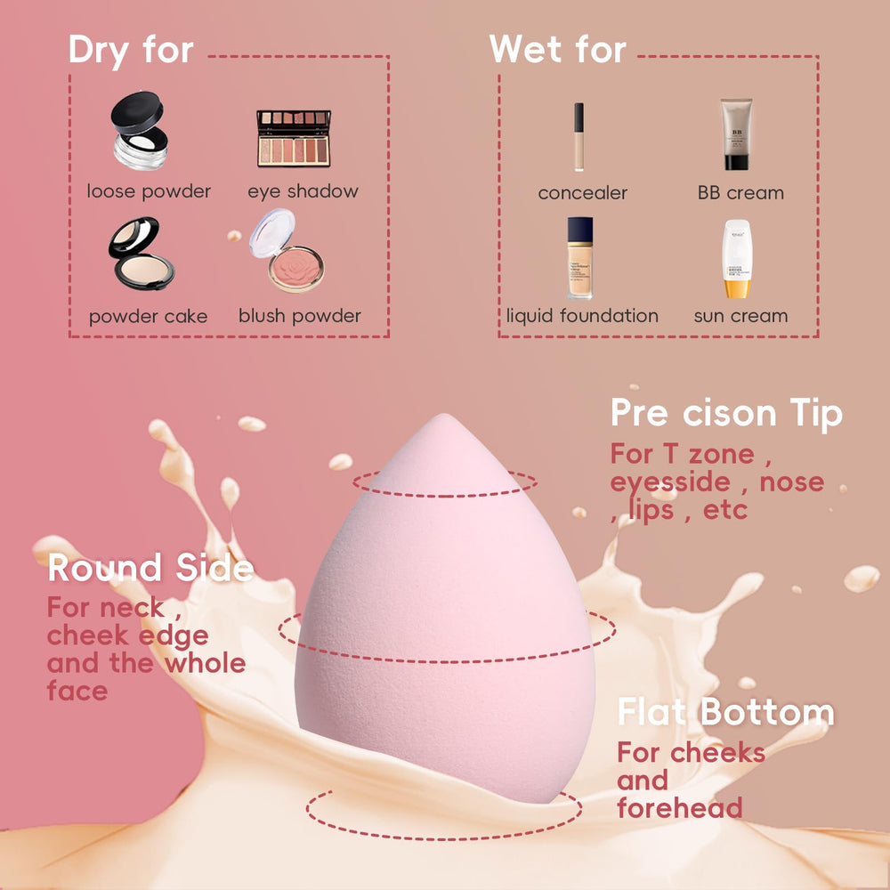 JPNK blender sponge triangle ensures seamless blending of foundation and concealer.