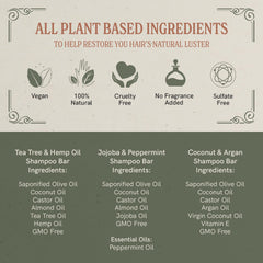 J.R.LIGGETT'S Coconut Argan Oils Shampoo Bar image highlights nourishing oils for shine.