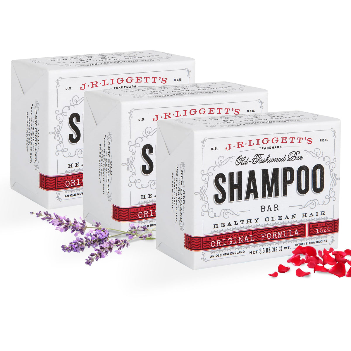 J.R.LIGGETT'S original formula packaging highlights all-natural cleansing benefits.