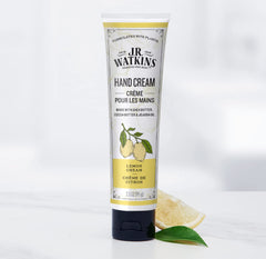 J.R. Watkins hand cream cocoa butter hydration for soft, smooth hands.