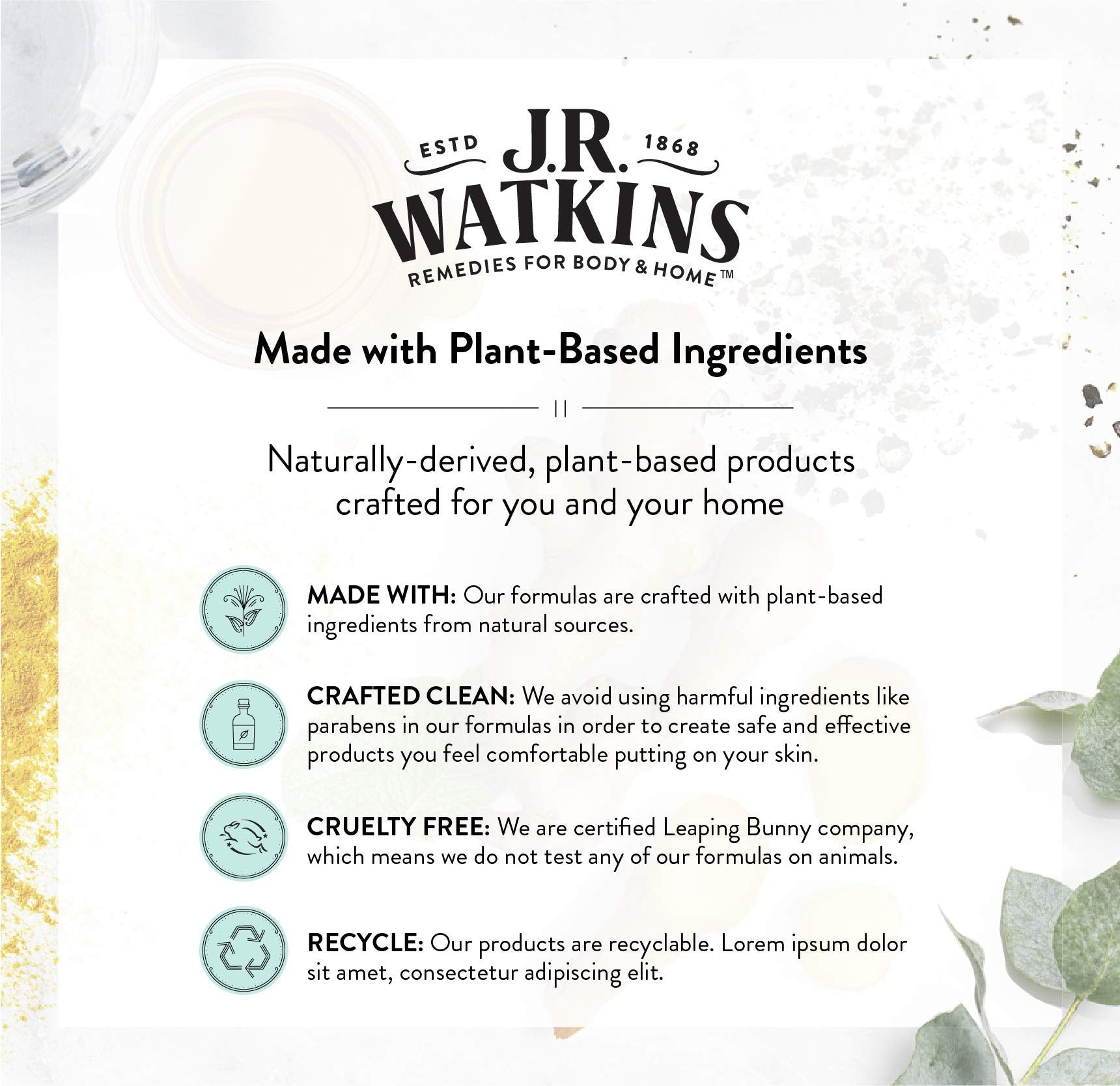 J.R. Watkins Hand Cream Coconut shea-butter visual underscores rich ingredients for skin.