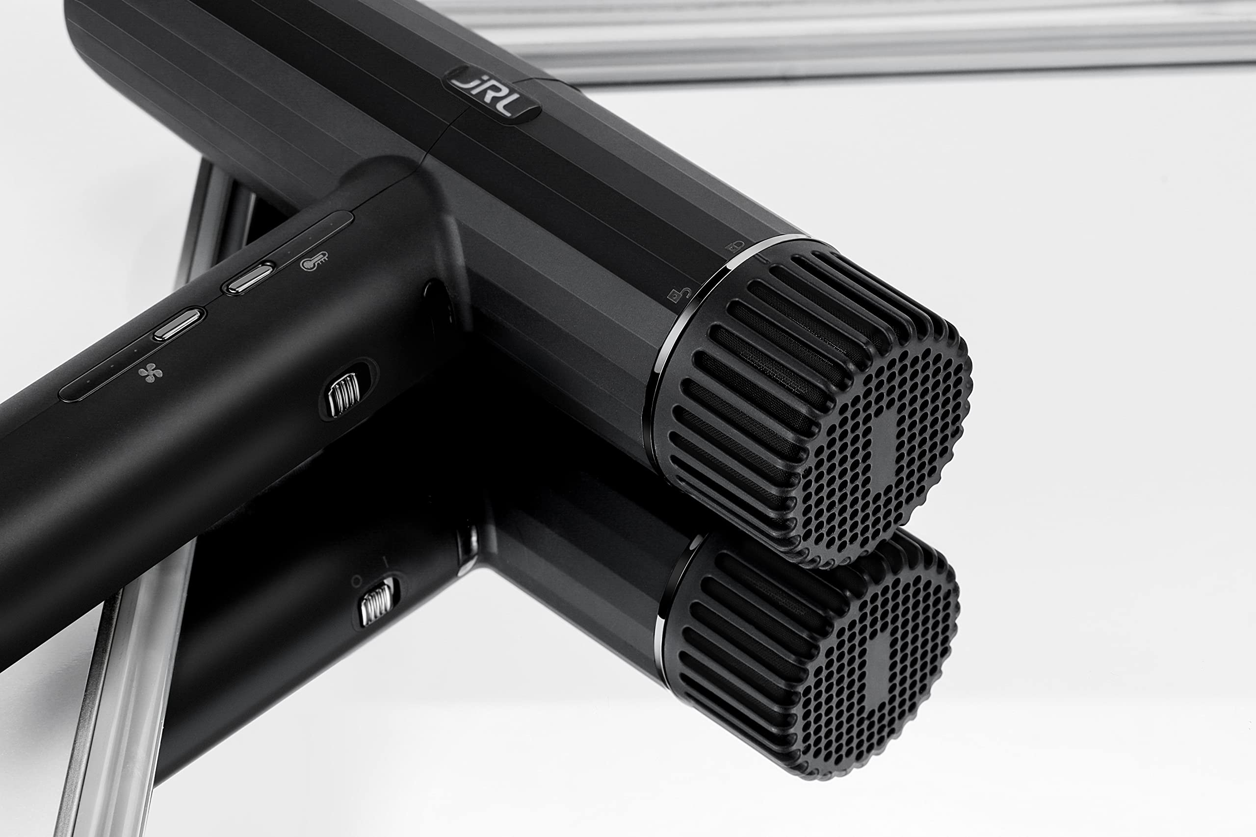 JRL Forte Pro Dryer showcases ionic generator to help reduce frizz and boost shine.