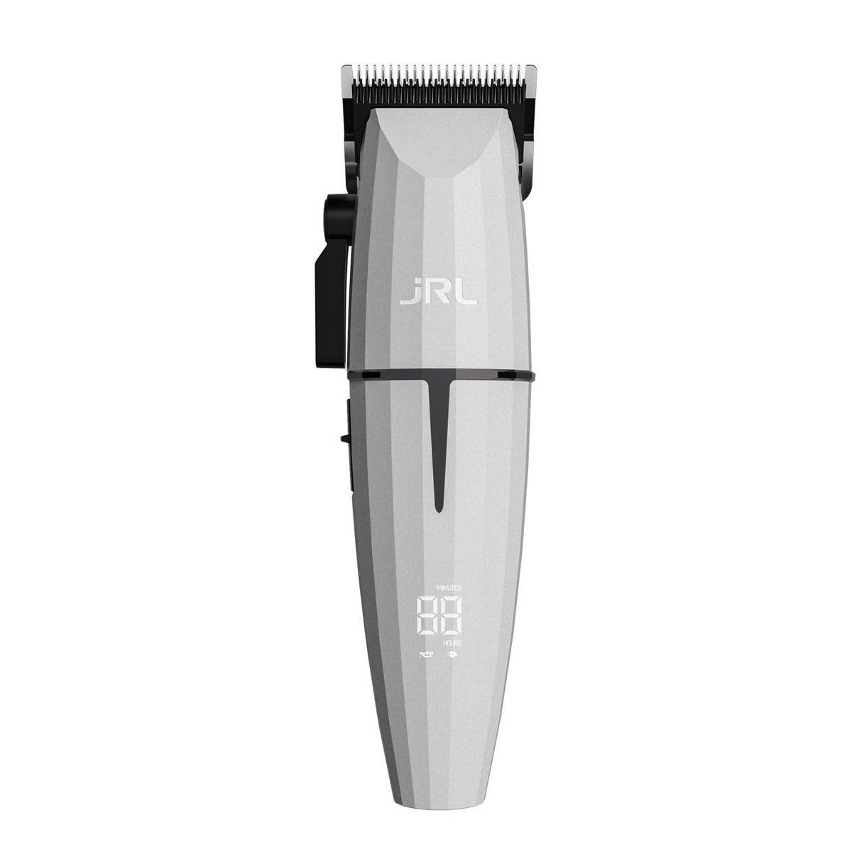 JRL GHOST cordless hair clipper packaging shows professional-grade design for quick shop setup.
