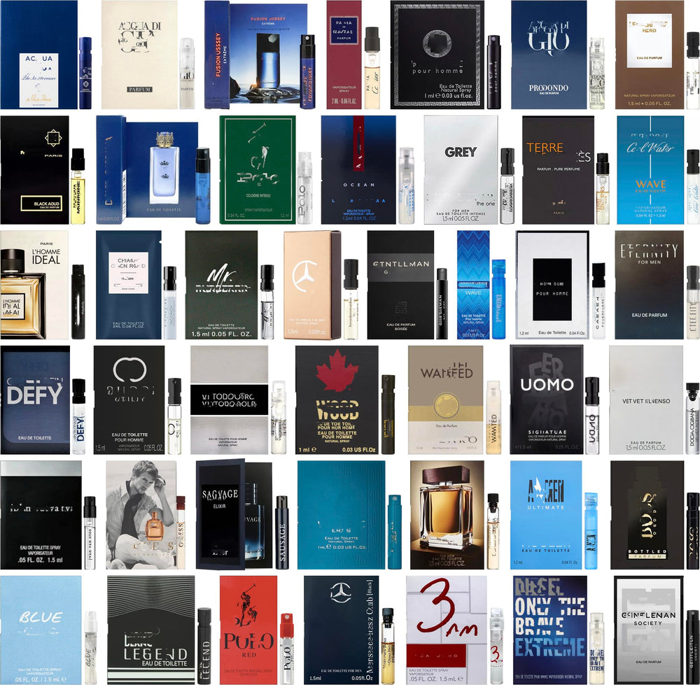JRoBeauty men's cologne selection panel showcases diverse scents for daily wear