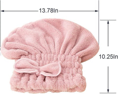 Jseng microfiber hair cap absorbs water quickly for faster drying and less heat styling