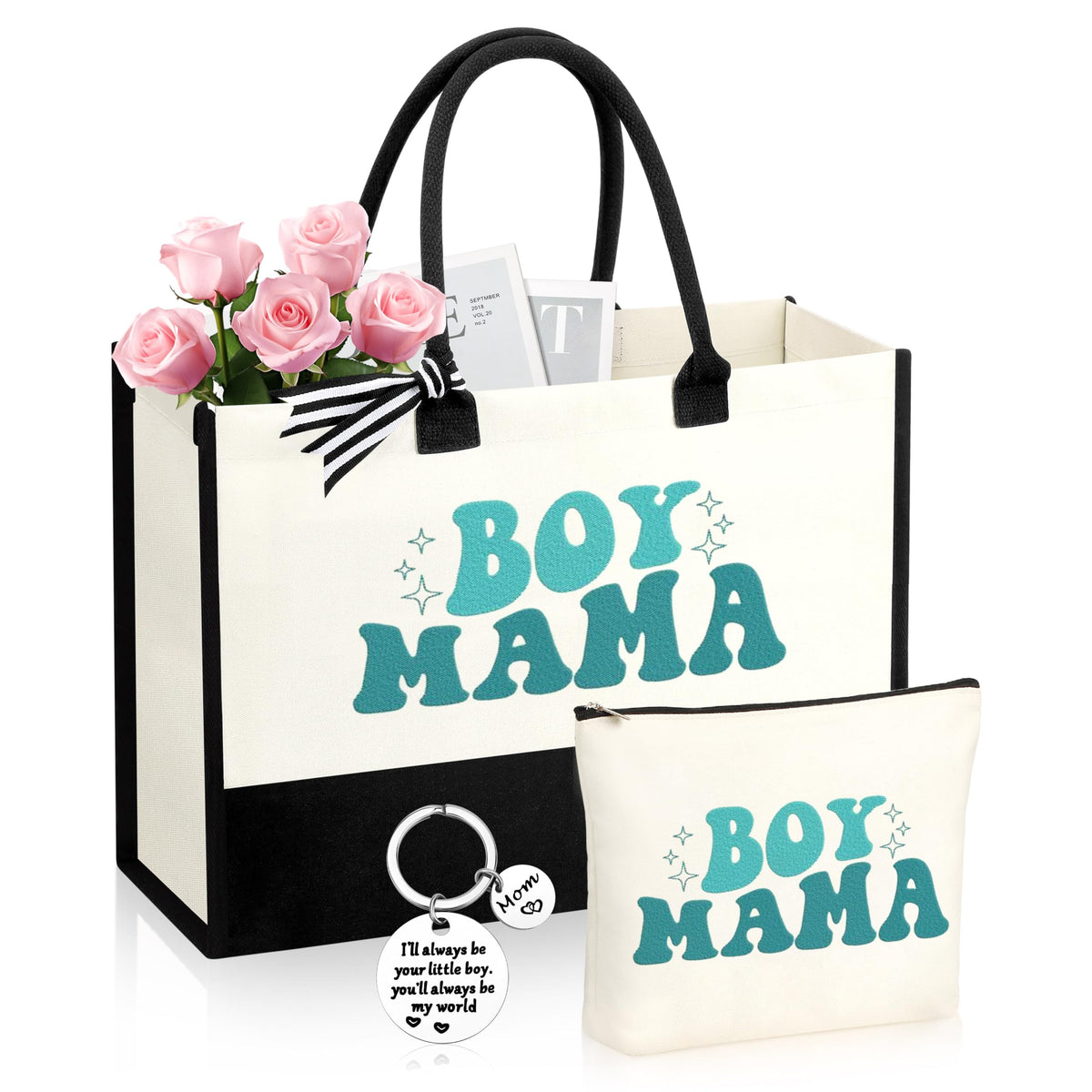JSTUMB Boy Mom Tote Bag shows a durable canvas for daily errands.