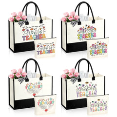 JSTUMB teacher gift tote bag—durable cotton canvas for everyday use and organization.