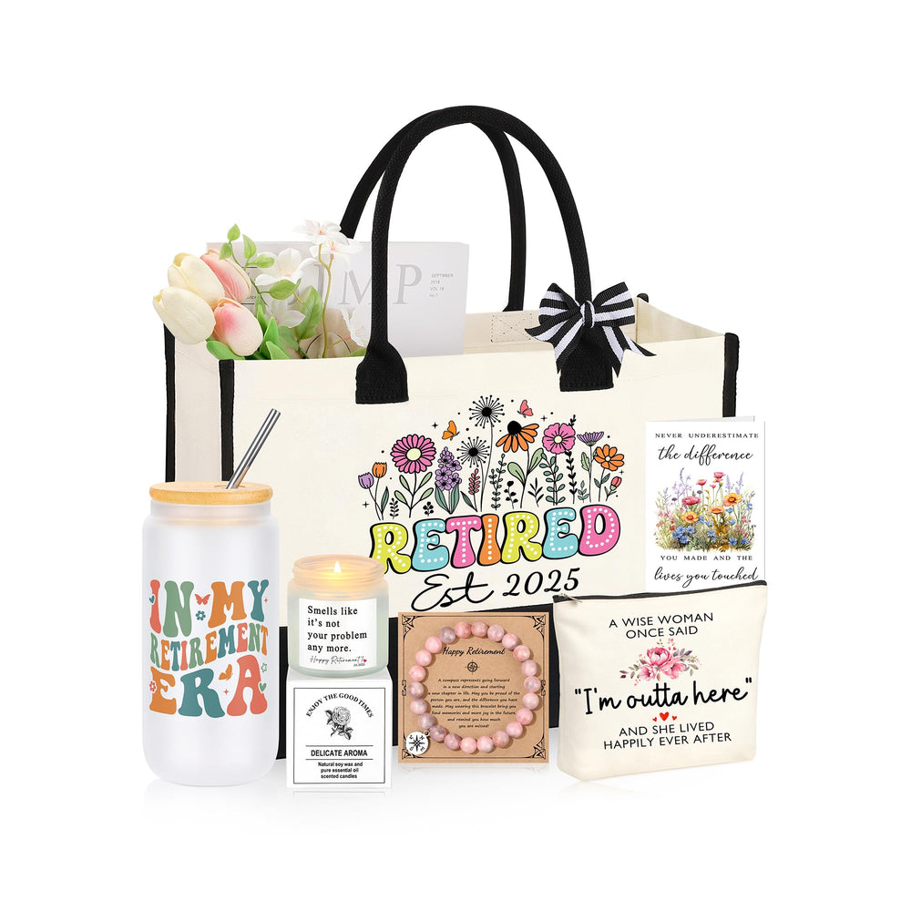 JTENGTOP retirement tote bag—durable cotton canvas for daily use