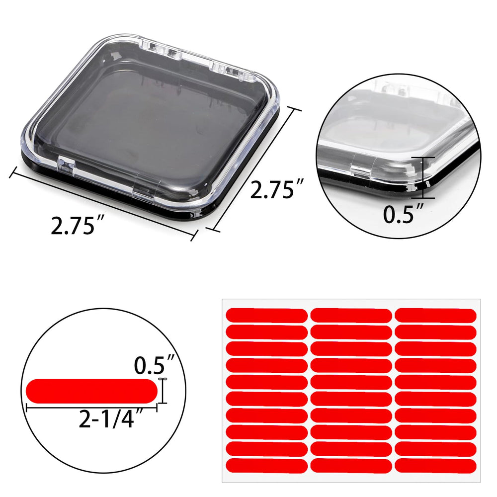 Jucoan clear display box shows nail art with dust-free protection