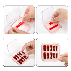 Jucoan nail boxes in pink white black and clear offer color background options for styles