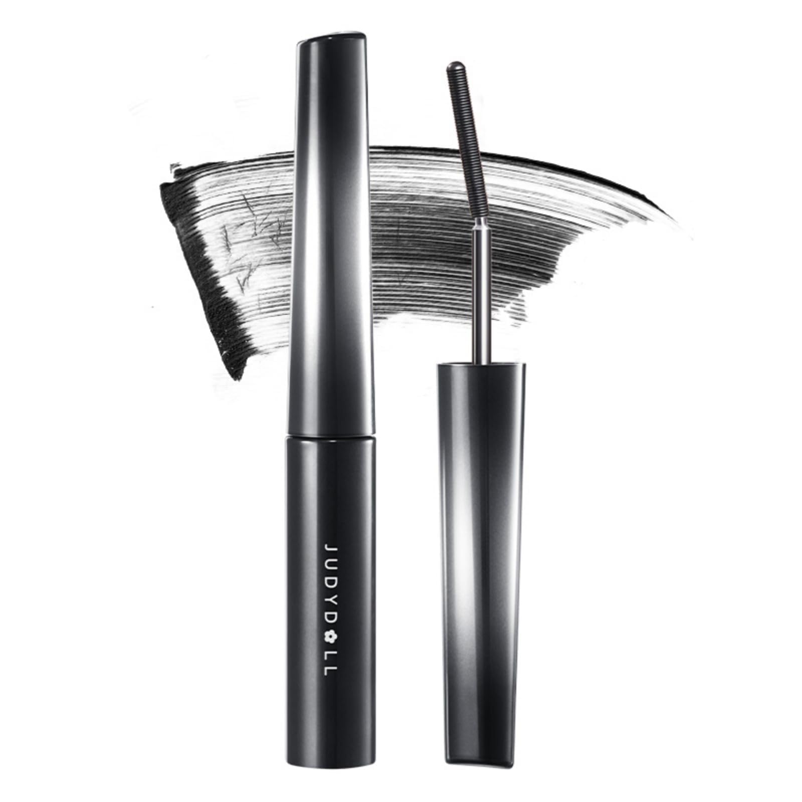 JUDYDOLL 3D Curling Eyelash Iron Mascara bottle close-up for long-lasting waterproof wear.