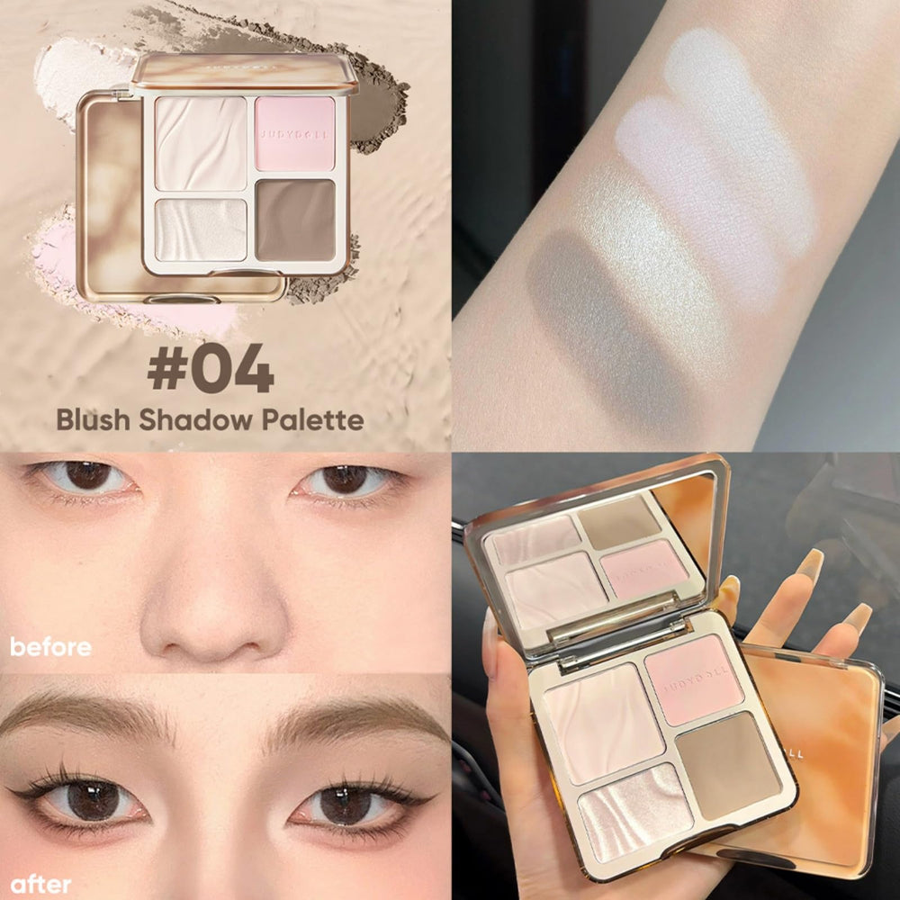 JUDYDOLL Creamy powder texture feels velvety, enabling seamless blending on any skin tone effortlessly.