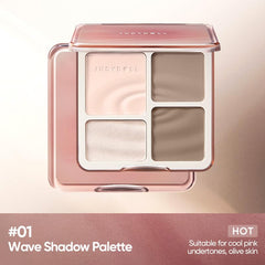 JUDYDOLL Highlight Contour Palette highlighter shade 1 for radiant glow.