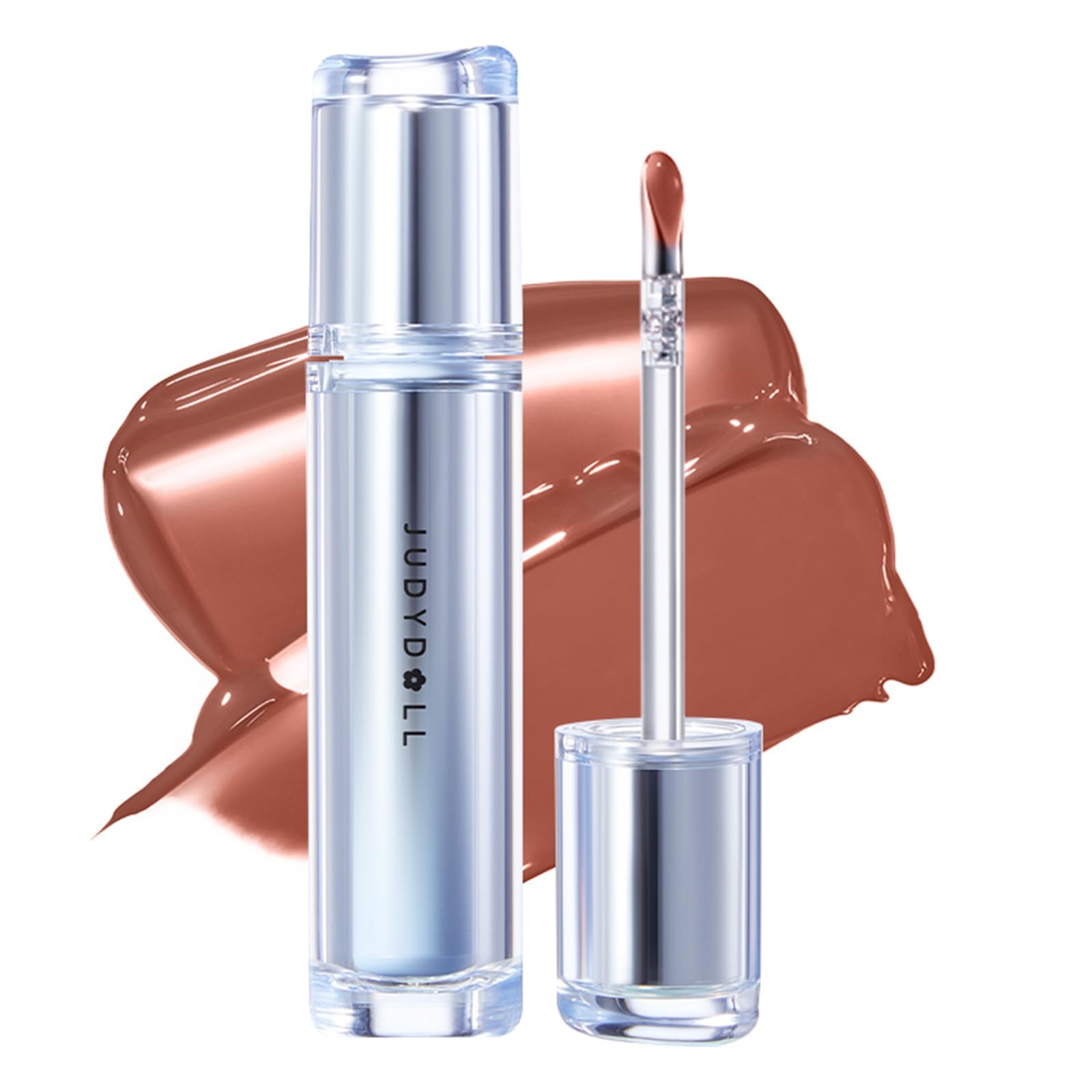 JUDYDOLL Ice Watery Lip Gloss packaging close-up for easy daily wear