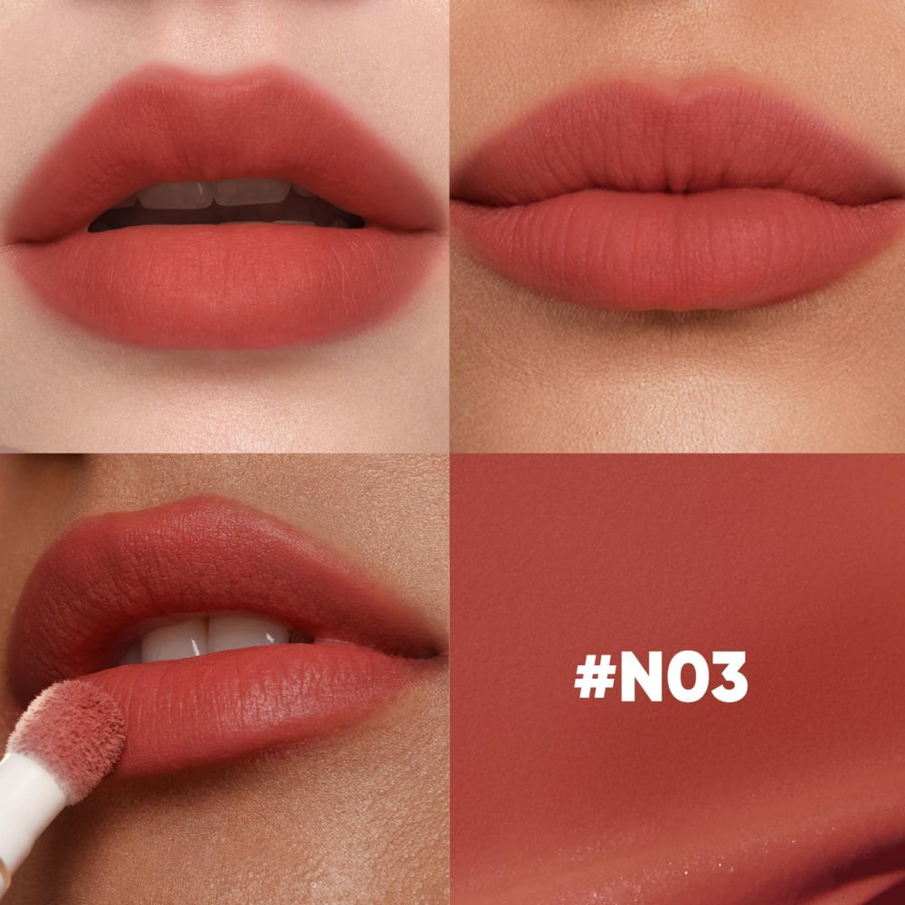 JUDYDOLL Non-fading Lip Cup image demonstrates non-stick wear for day-to-night use