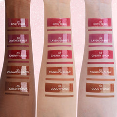 JUDYDOLL plumping-oil-gloss shot highlights instant volume and high shine.