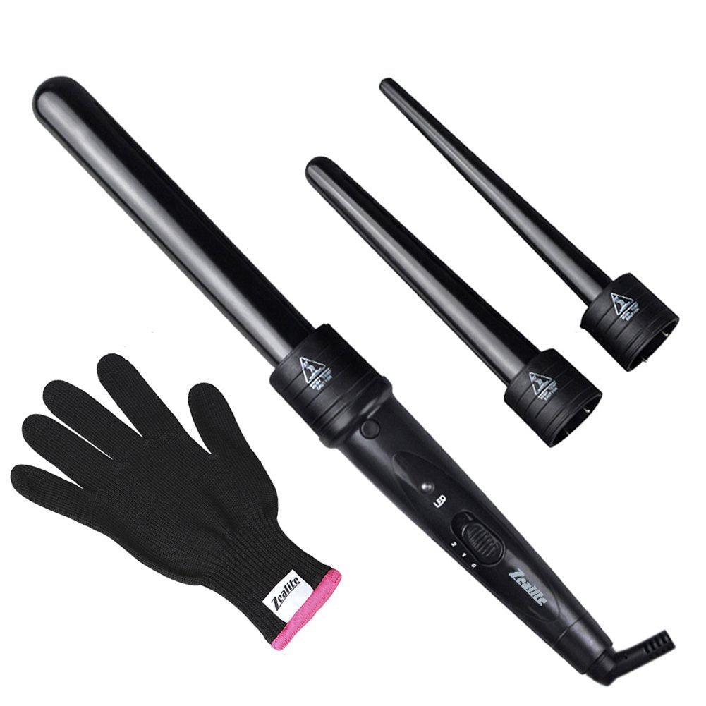 JuHaLeiw 3-in-1 curling iron interchangeable barrels for versatile hairstyles