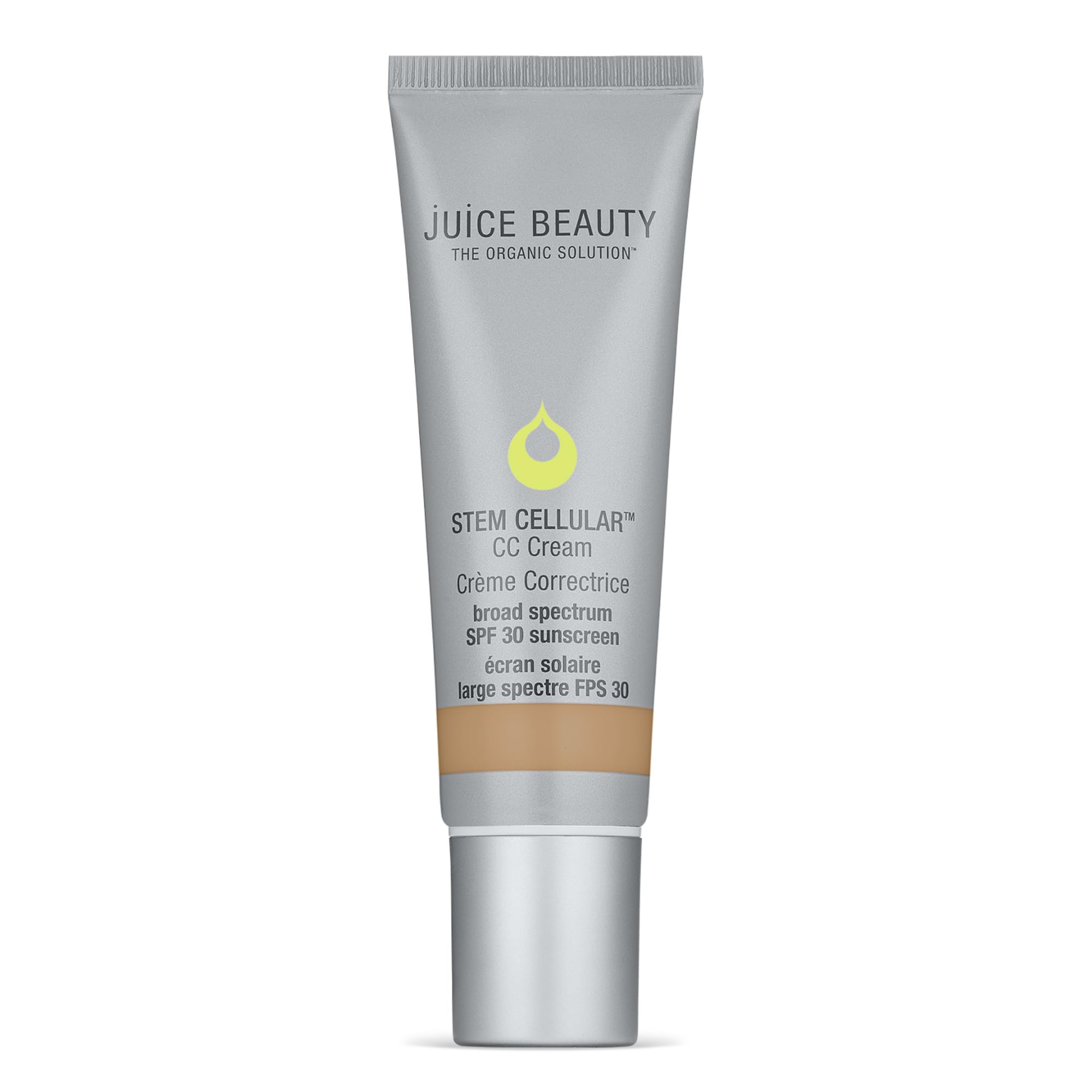 Juice Beauty Stem Cellular CC Cream Desert Glow 50ml bottle showing light coverage and SPF 30