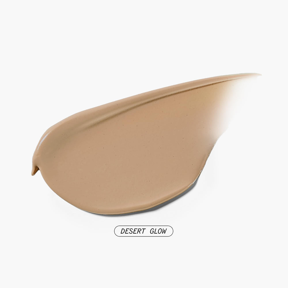 Juice Beauty Stem Cellular CC Cream Desert Glow swirled on skin for natural glow