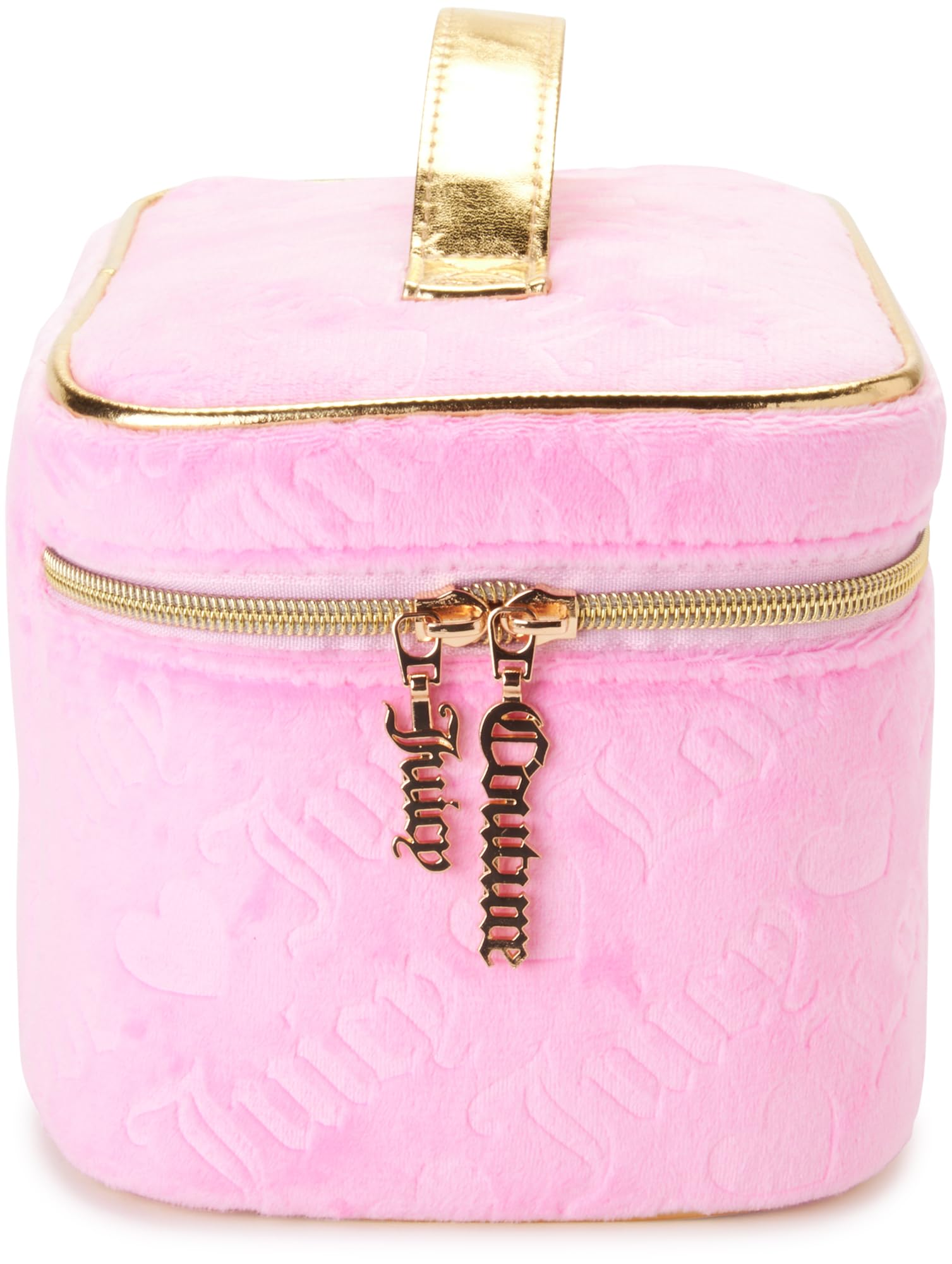 Juicy Couture travel toiletry bag interior view shows smart organization.