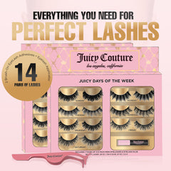 Juicy Couture applicator and glue included for quick, beginner-friendly lash application