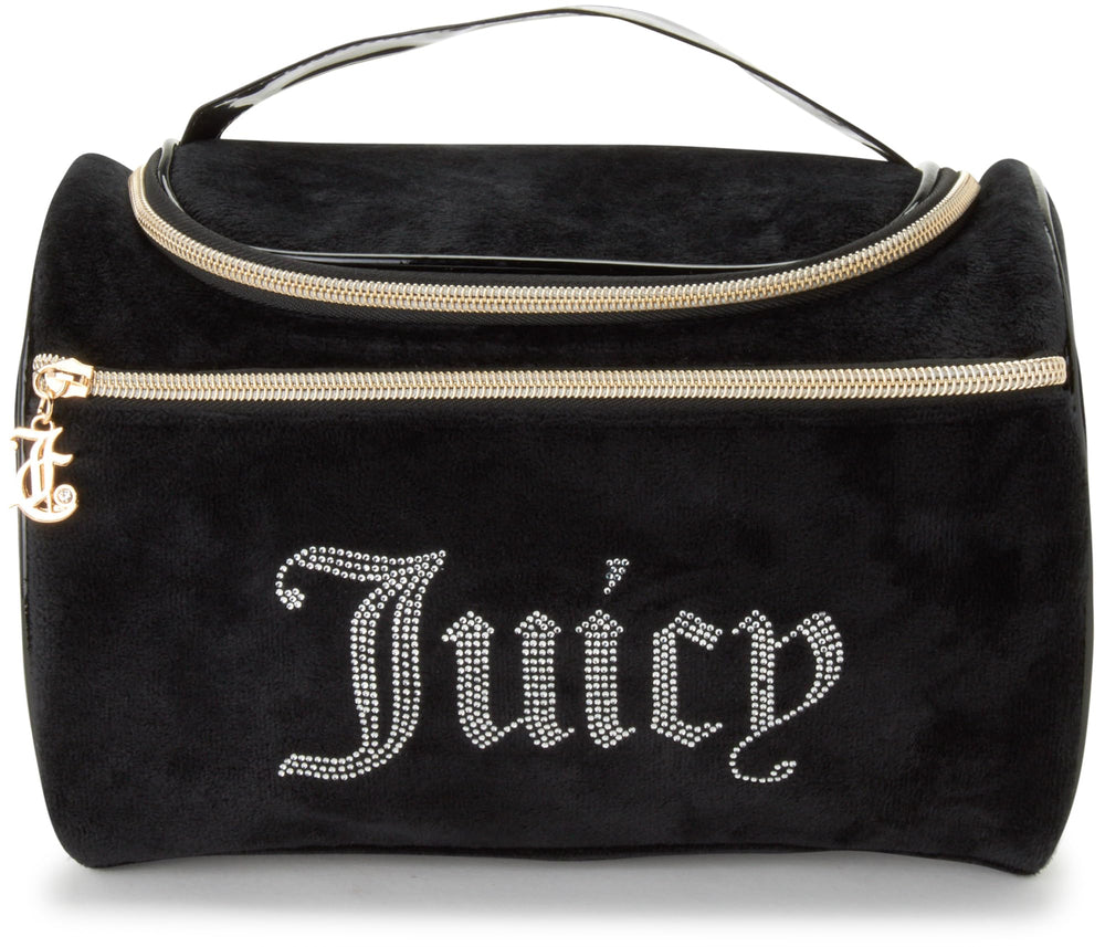 Juicy Couture durable zippered travel case built to withstand frequent journeys.
