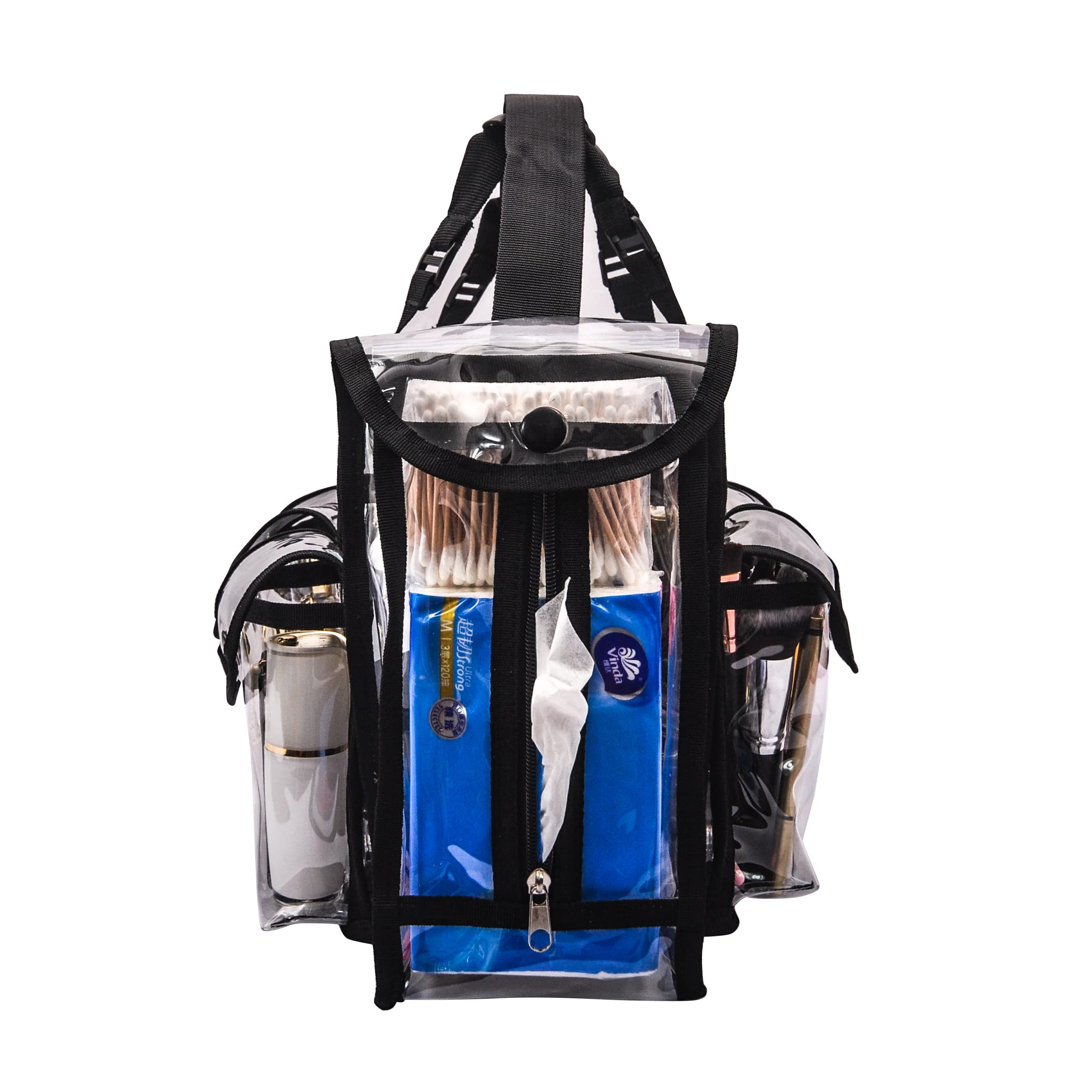Jula Vance spacious main compartment fits large brushes and palettes.