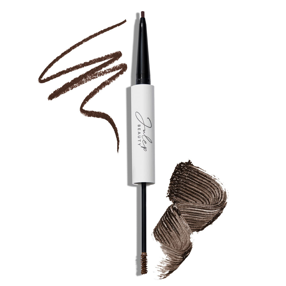 Julep Brow 101 dual-ended pencil demonstrates natural, defined brows.