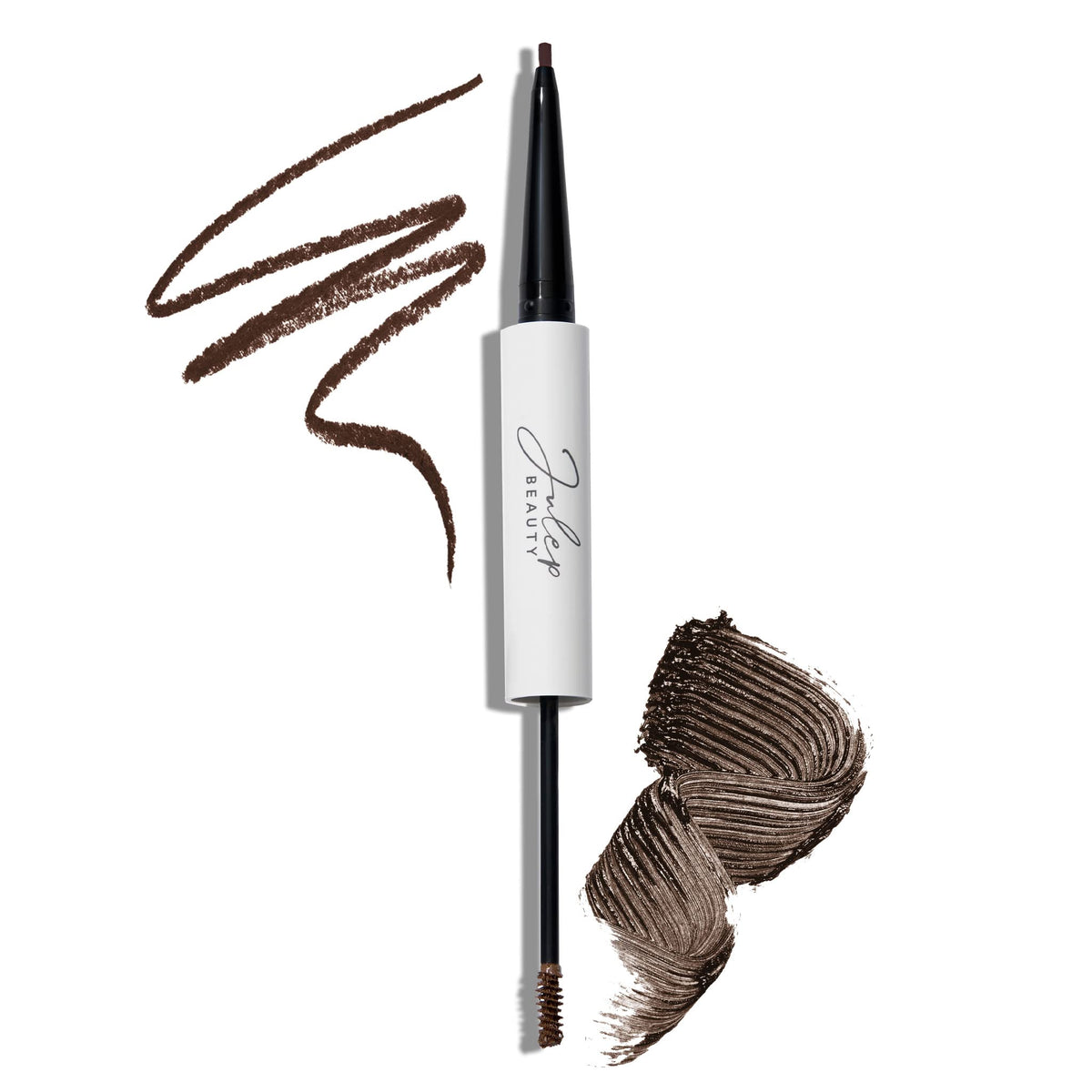 Julep Brow 101 dual-ended pencil demonstrates natural, defined brows.