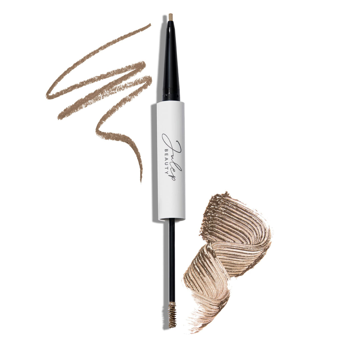 Julep Brow 101 dual-ended pencil closeup showing precise tip for natural hair-like strokes