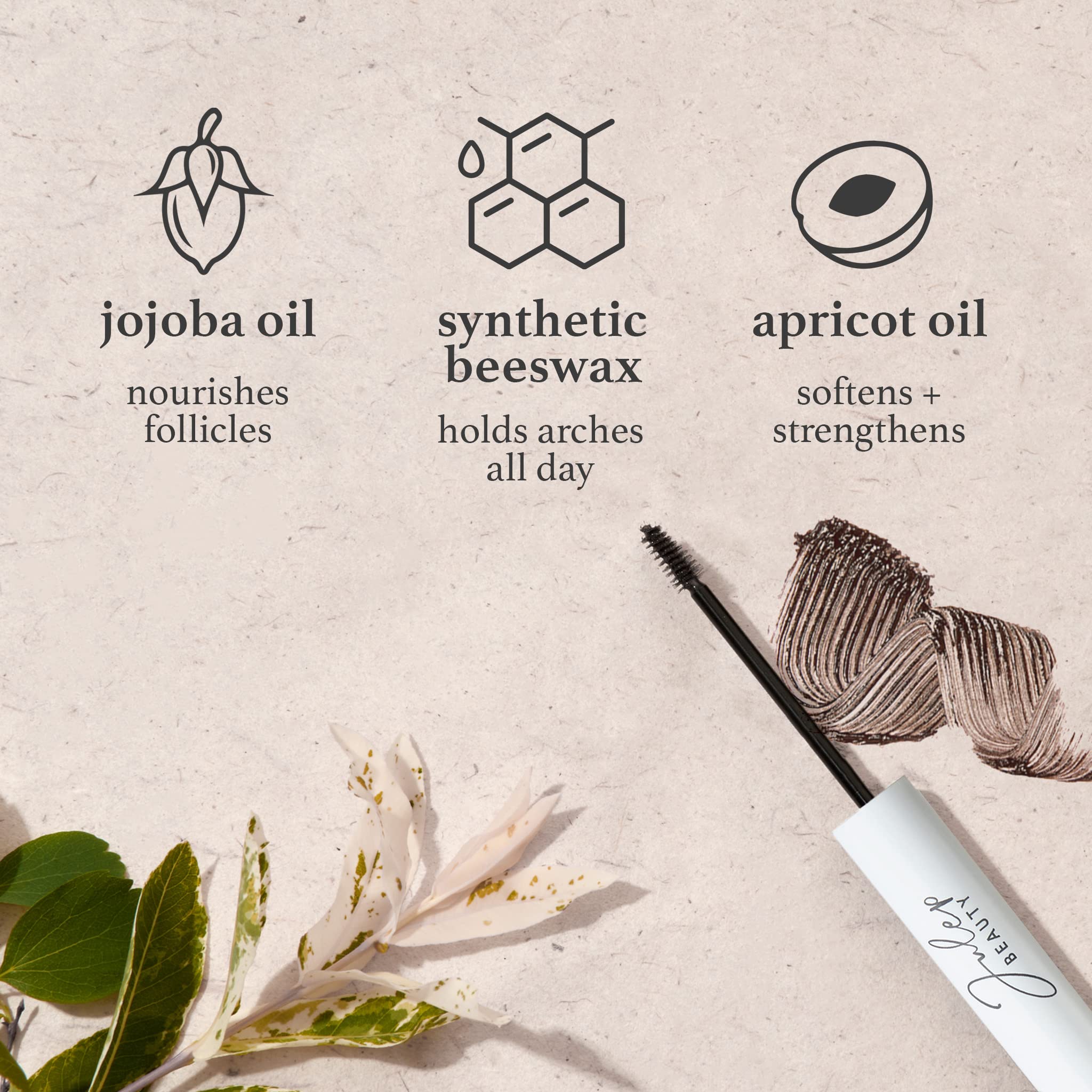 Julep Brow 101 medium brown swatch for natural color match.