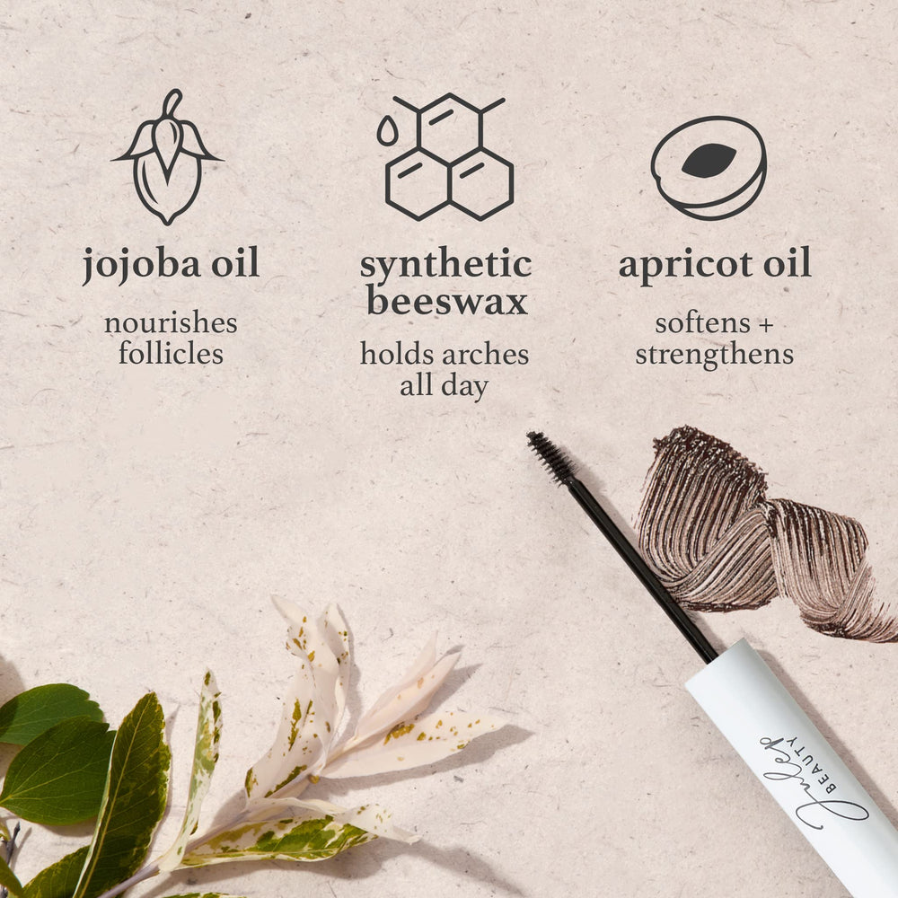 Julep Brow 101 medium brown swatch for natural color match.