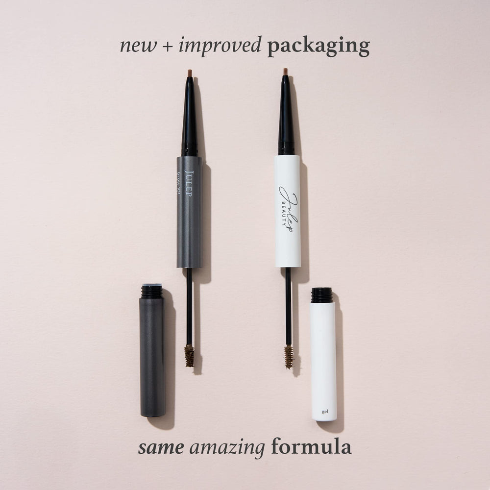 Julep Brow 101 compact travel case image showing portable brow kit ideal for on-the-go touch-ups