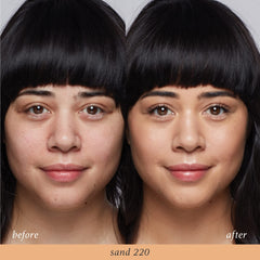 Julep Cushion Complexion Concealer 220 Sand swatch demonstrates buildable coverage for spot correction