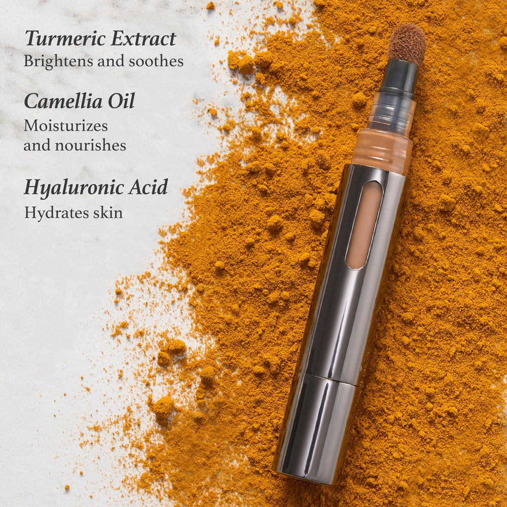 Julep Cushion Complexion Concealer 220 Sand turmeric brightening effect for a lifted look over time