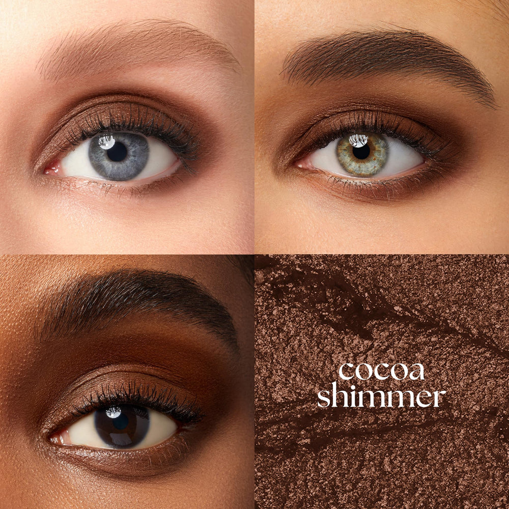 Julep Eyeshadow 101 Cocoa Shimmer swatch reveals rich pigment and versatile glow
