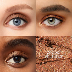 Julep Eyeshadow 101 Copper Shimmer built-in smudger enables effortless blending without brushes.