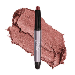 Julep Eyeshadow 101 cream-to-powder shadow stick swatch in Red Wine Shimmer for bold color