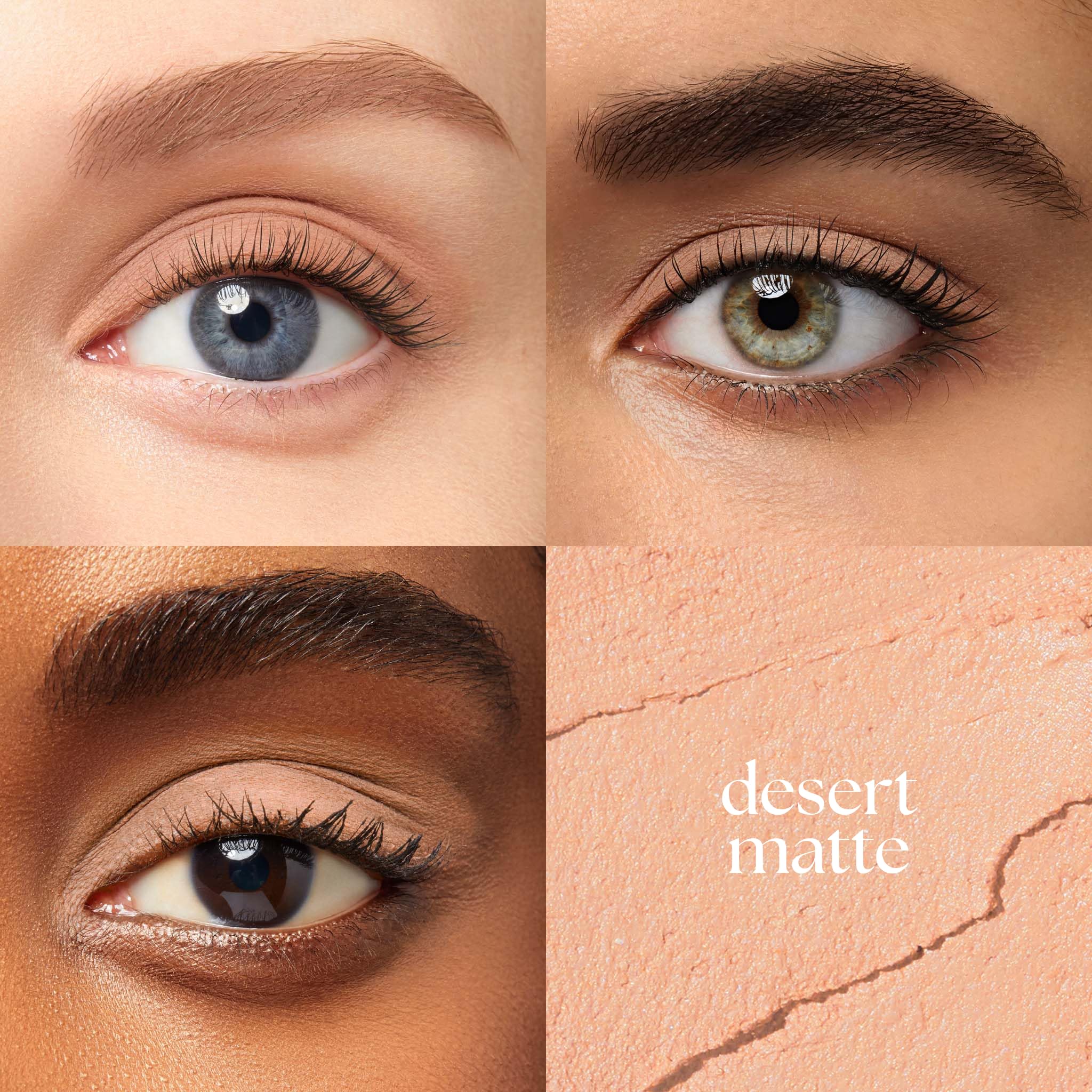 Julep Eyeshadow 101 Desert Matte application on eyelid for quick everyday look
