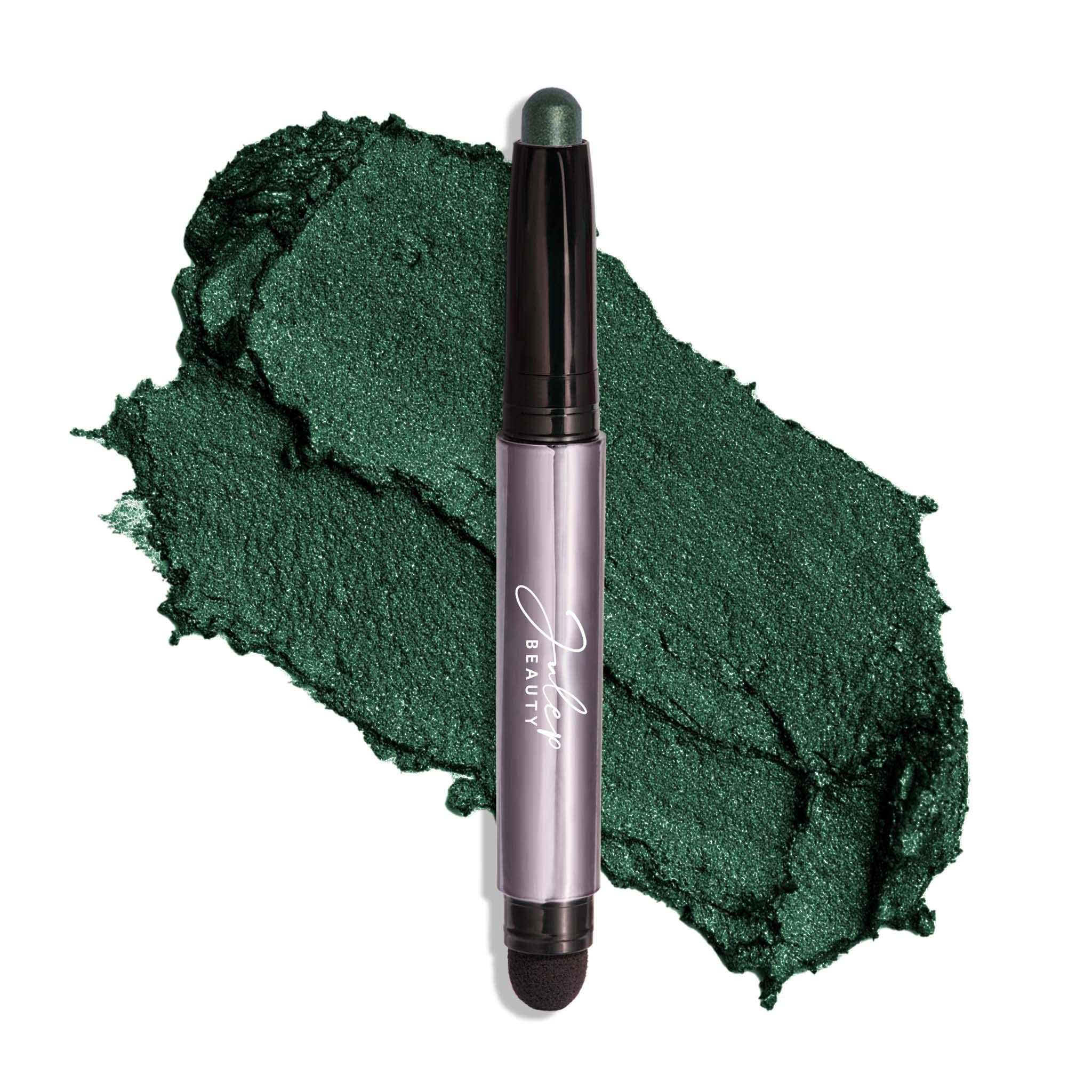 Julep Eyeshadow 101 Evergreen Shimmer tube offers long-lasting color for easy daily wear.