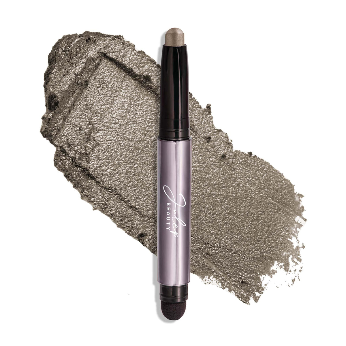 Julep Eyeshadow 101 Galaxy Grey Shimmer compact shows rich pigment for day-to-night looks