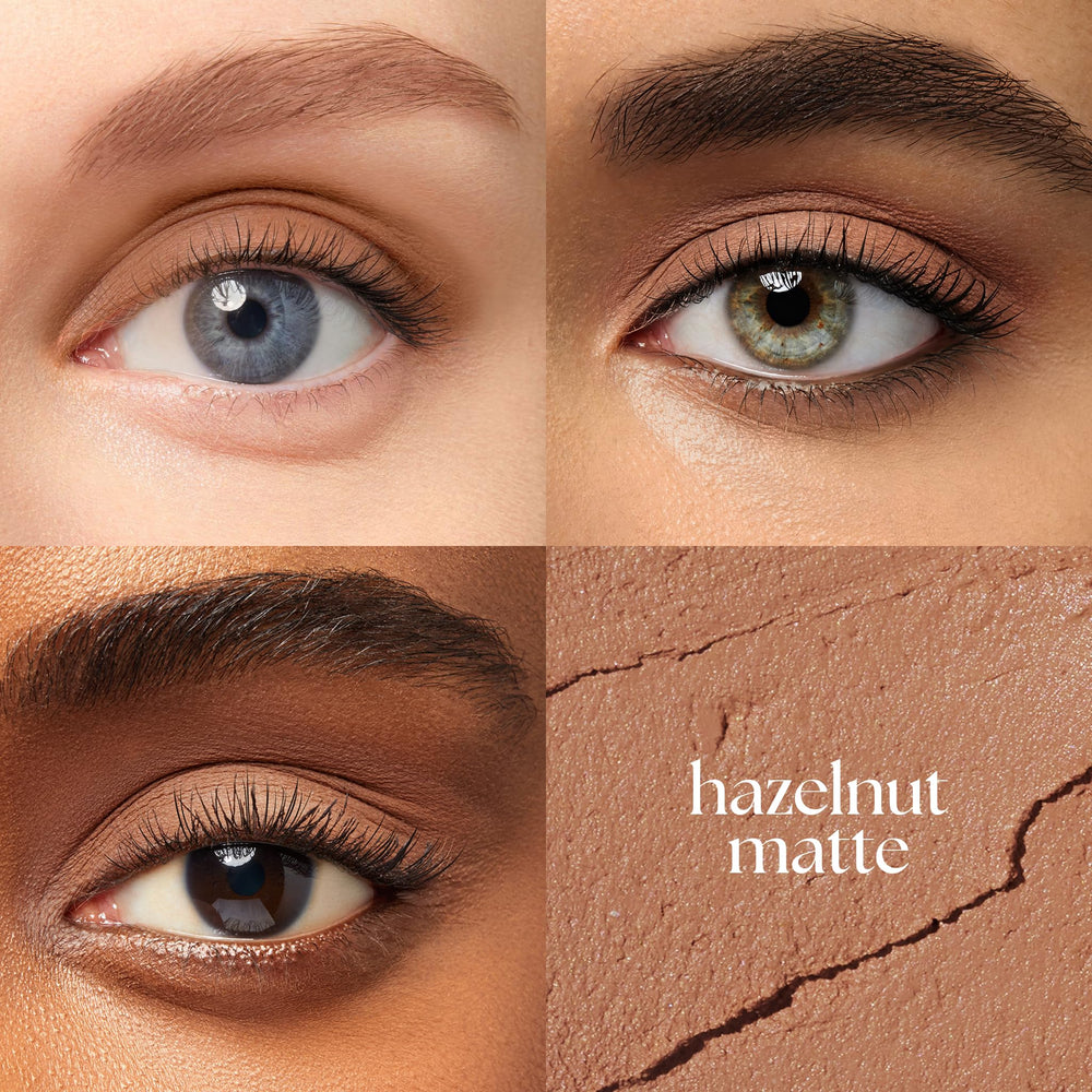 Julep Eyeshadow 101 Hazelnut Matte application glide demonstrates smooth, brush-free color