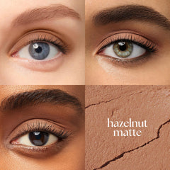 Julep Eyeshadow 101 Hazelnut Matte application glide demonstrates smooth, brush-free color