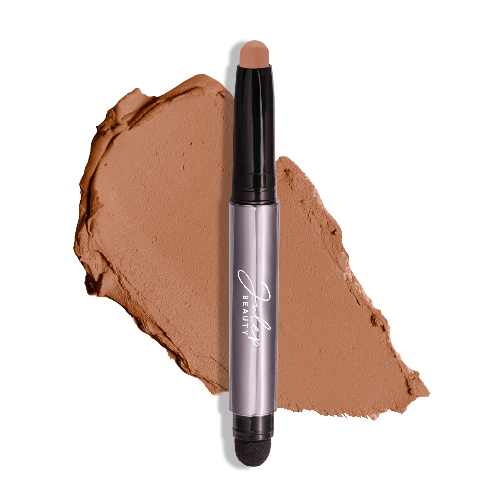 Julep Eyeshadow 101 Hazelnut Matte swatches show rich color and blendability