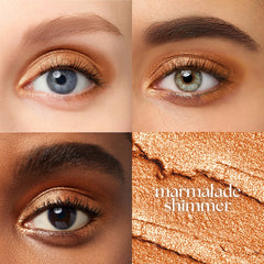 Julep Eyeshadow 101 Marmalade Shimmer blend demonstrates seamless blending across the lid.