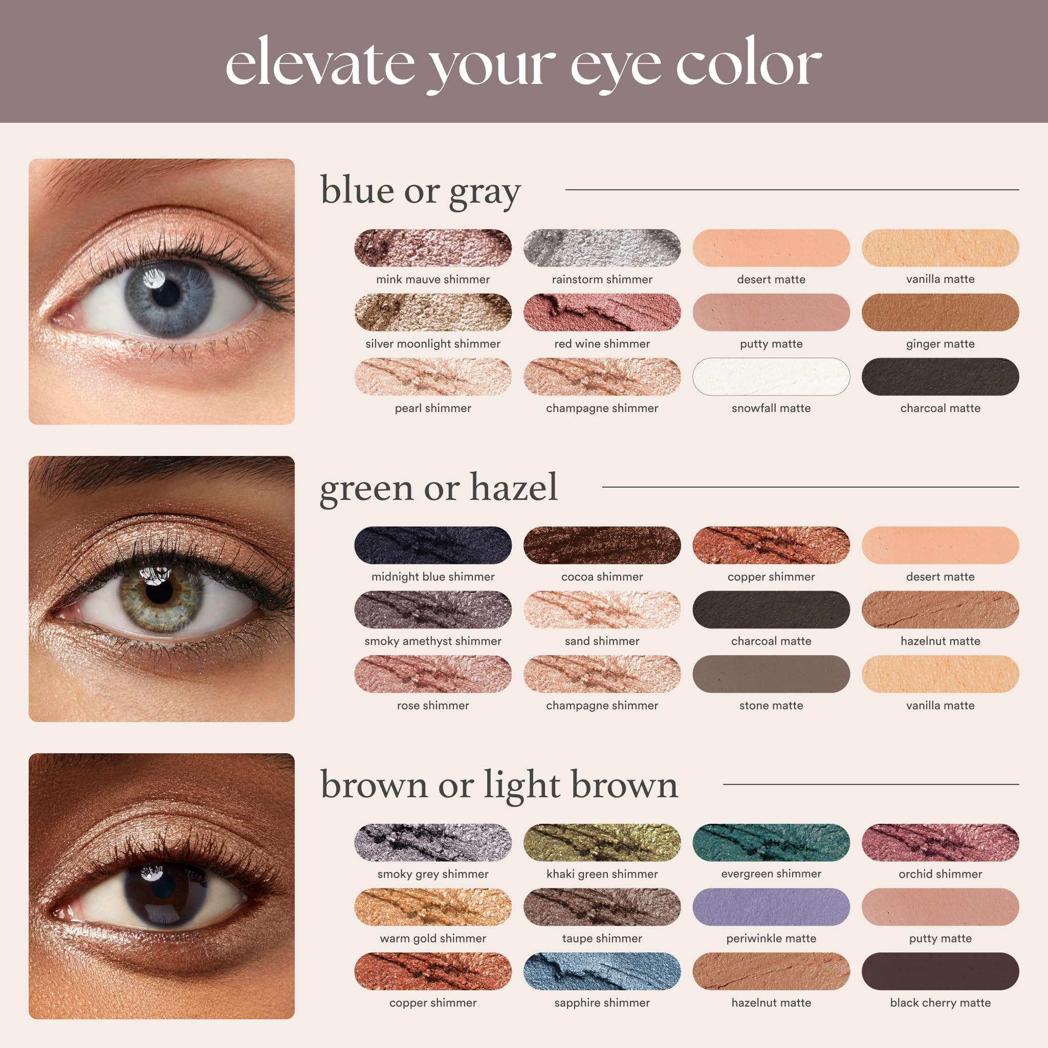 Julep Eyeshadow 101 Meadow Shimmer application swirl for effortless blending.