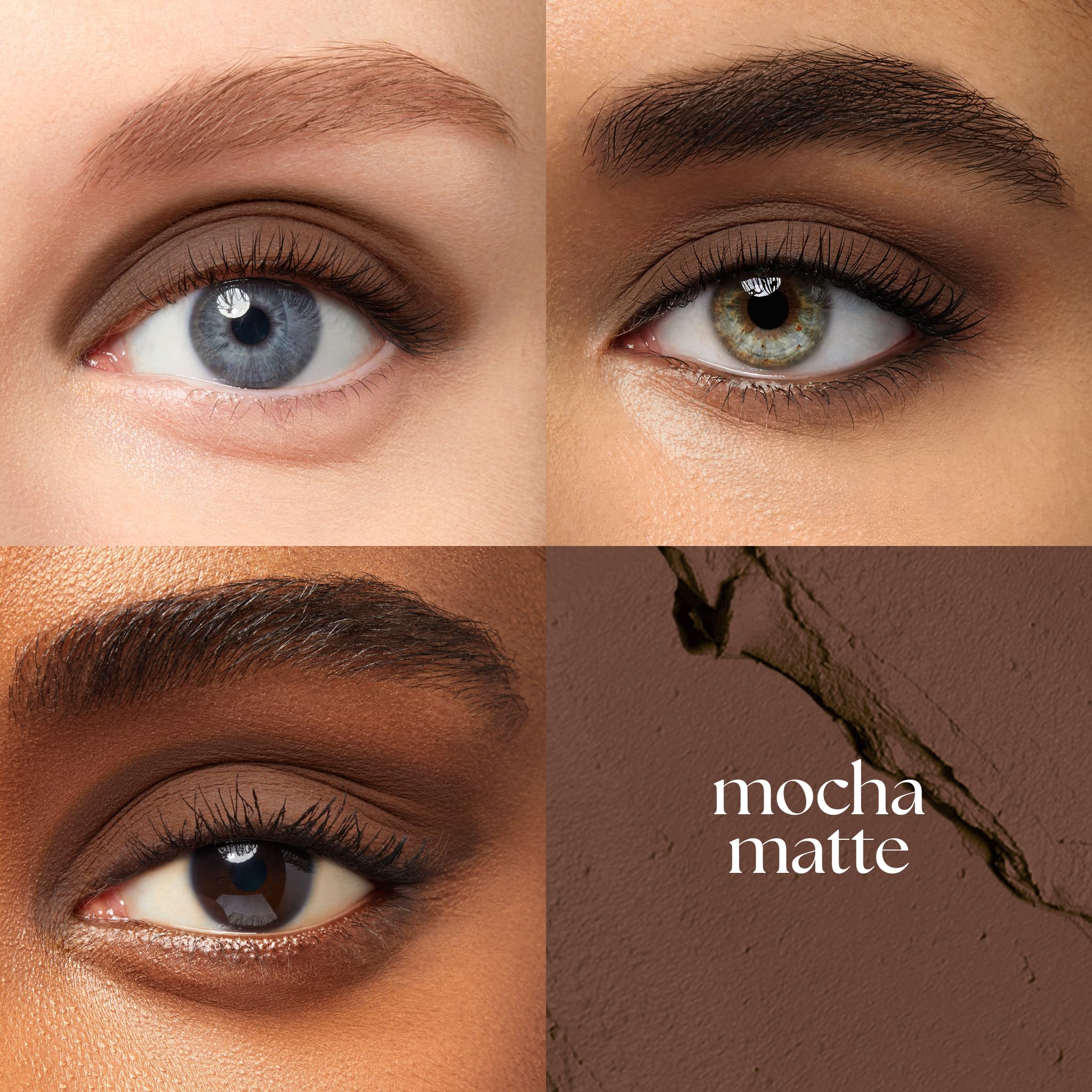 Julep Eyeshadow 101 mocha matte swatch shows rich brown shade for versatile looks