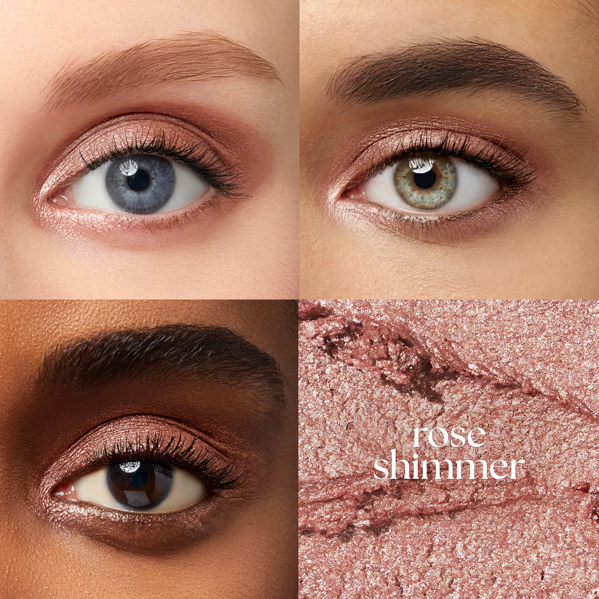 Julep Eyeshadow 101 Rose Shimmer cream texture close-up highlights smooth glide and built-in smudger.
