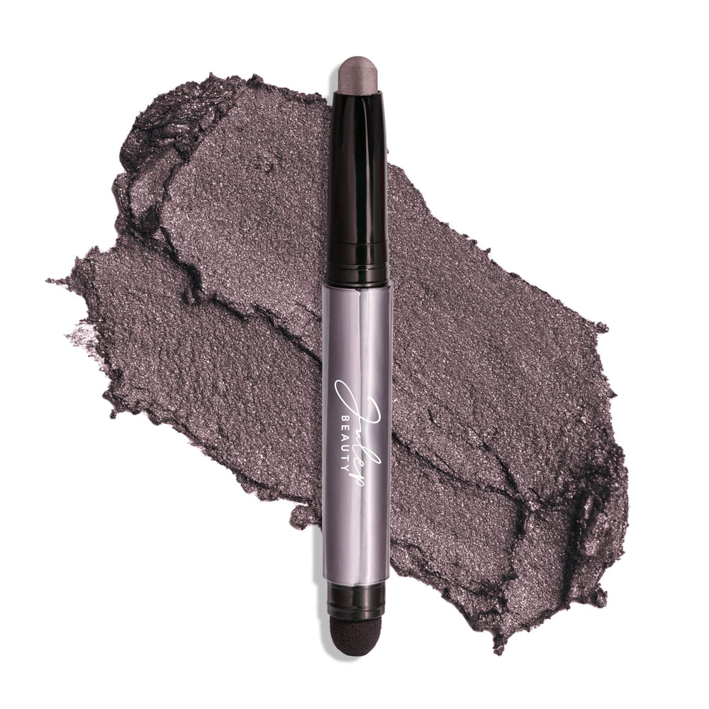 Julep Eyeshadow 101 smoky amethyst shimmer cap close-up shows long-lasting color